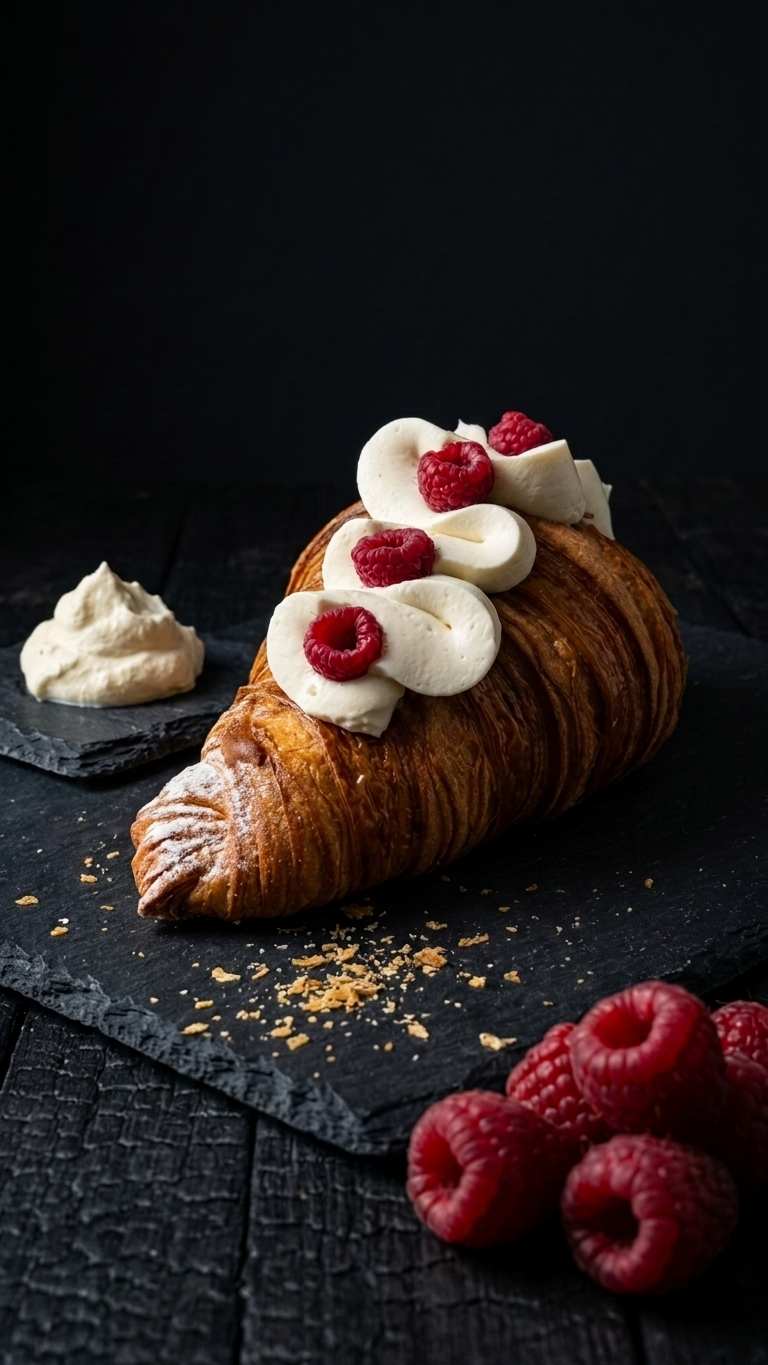 Raspberry Cream Croissant
