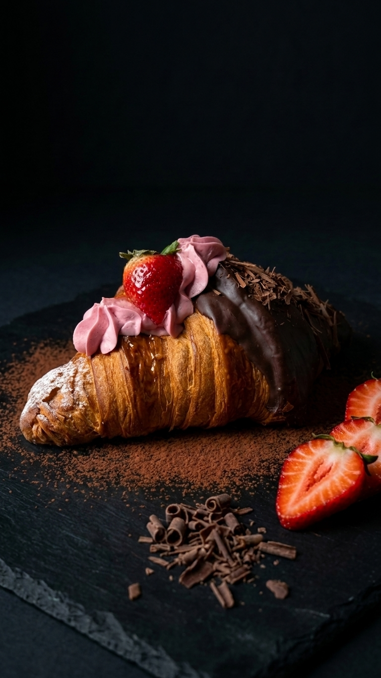 Strawberry Chocolate Croissant