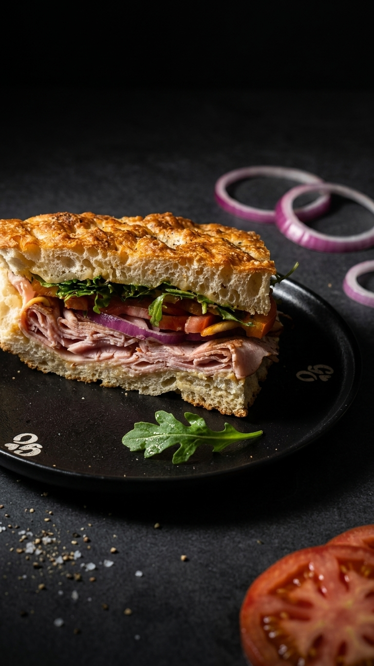 Black Forest Ham Focaccia