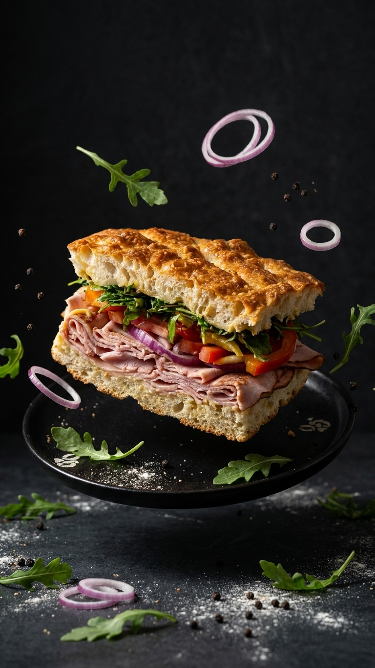 Black Forest Ham Focaccia