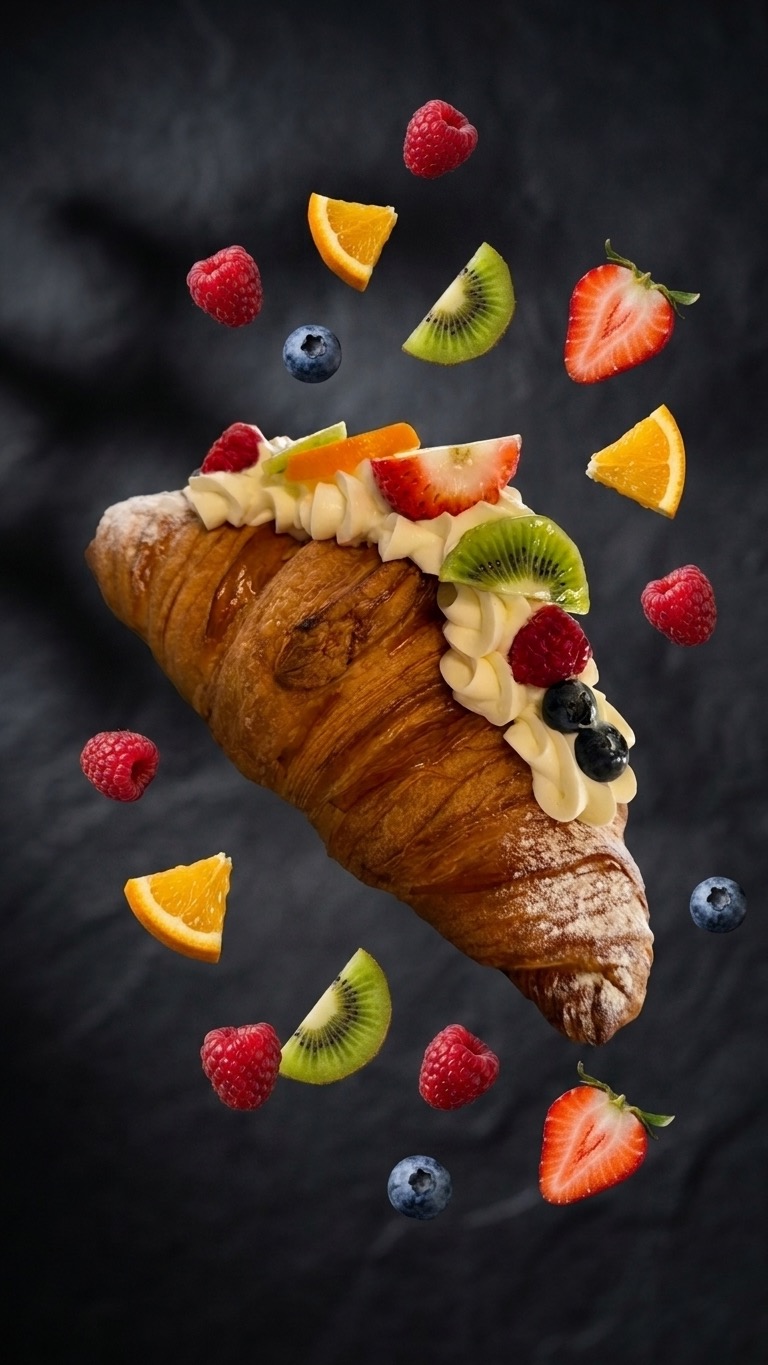 Fresh Fruit Cream croissant